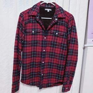 Uniqlo Men's Red Flannel Shirt